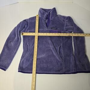 Patagonia Women's Re-Tool Snap-T Fleece Pullover Ikat Purple Active Cozy Outdoor